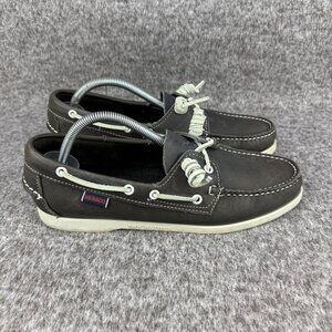 ✅Womens 11M Sebago Boat Shoes Brown Authentic Dockside Leather Slip On Loafers